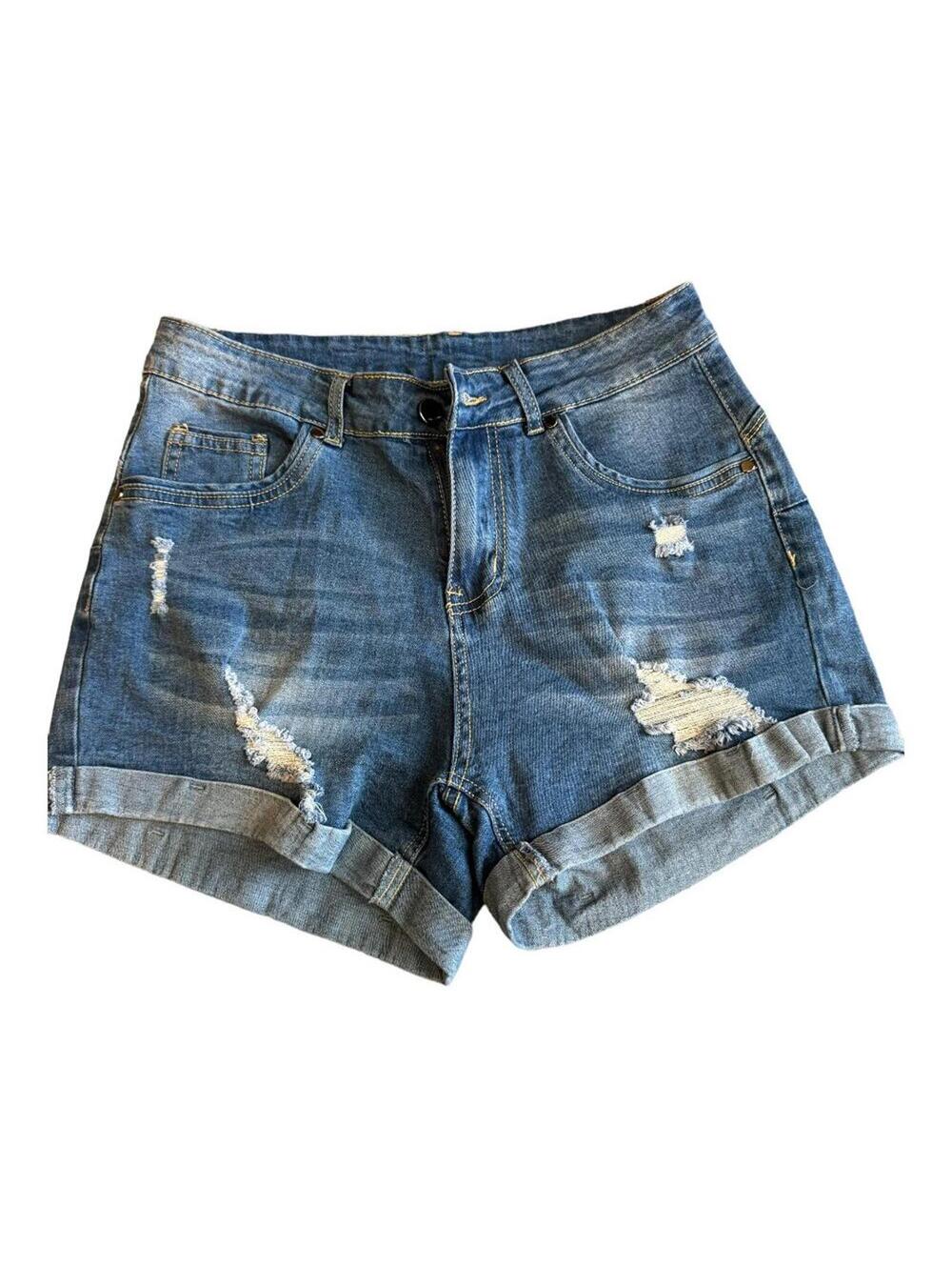 Brand Unknown | Women's Distressed Blue Jean Shorts | Size M | 0870